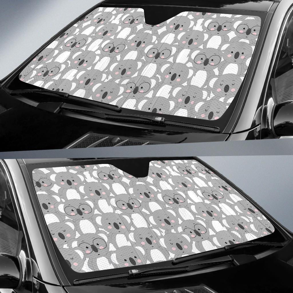 Pattern Print Koala Car Sun Shade-grizzshop