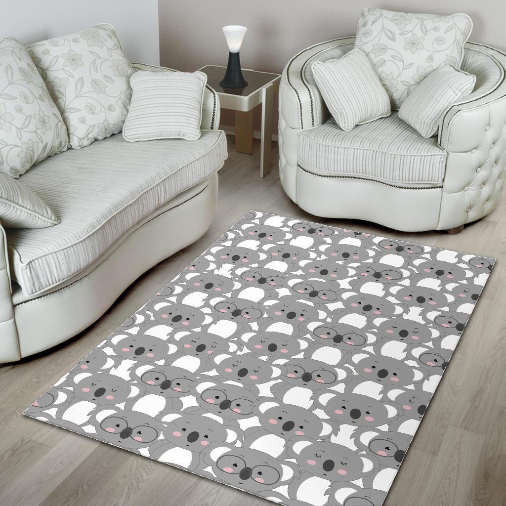 Pattern Print Koala Floor Mat-grizzshop