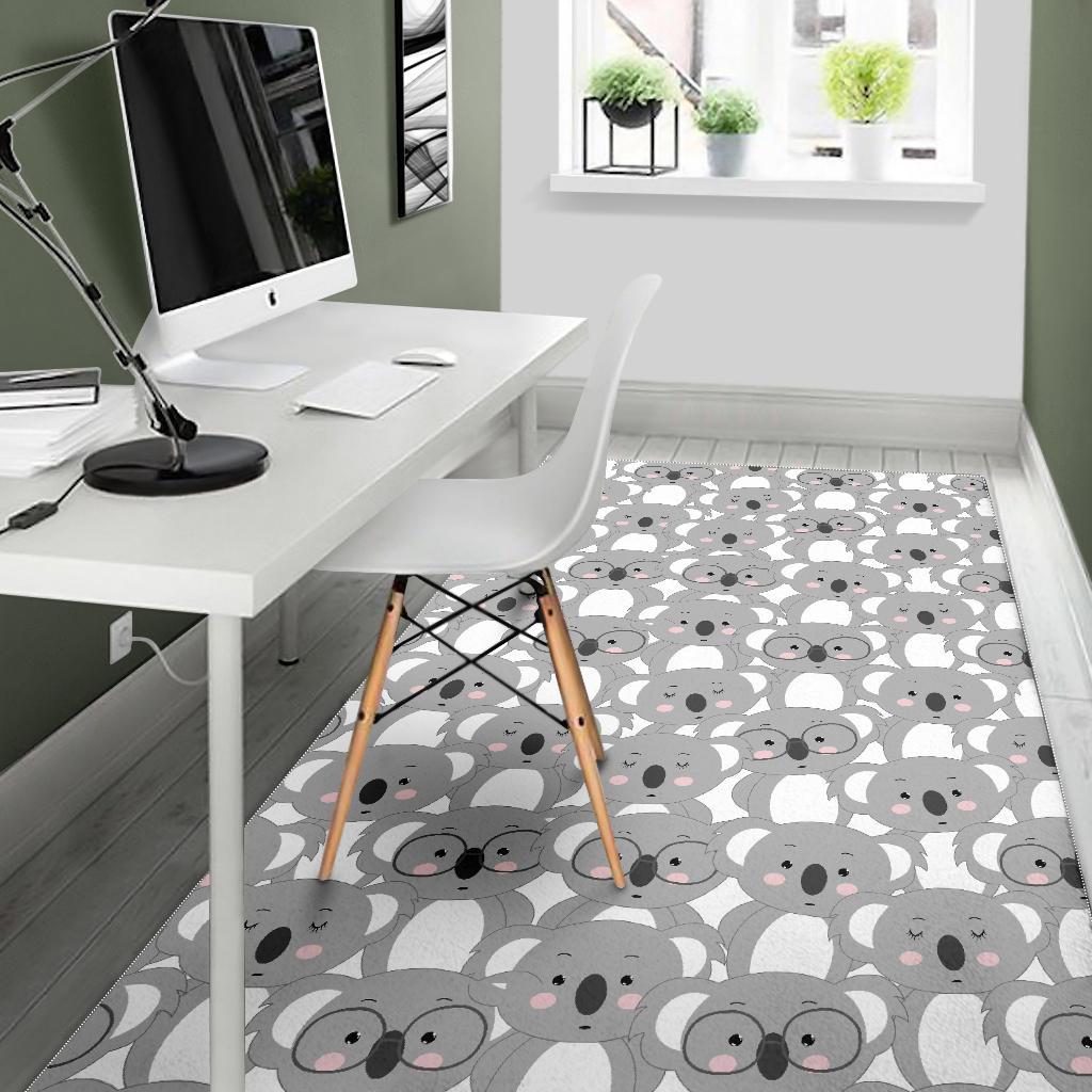 Pattern Print Koala Floor Mat-grizzshop