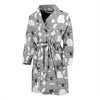 Pattern Print Koala Men Long Robe-grizzshop