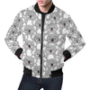 Pattern Print Koala Men's Bomber Jacket-grizzshop