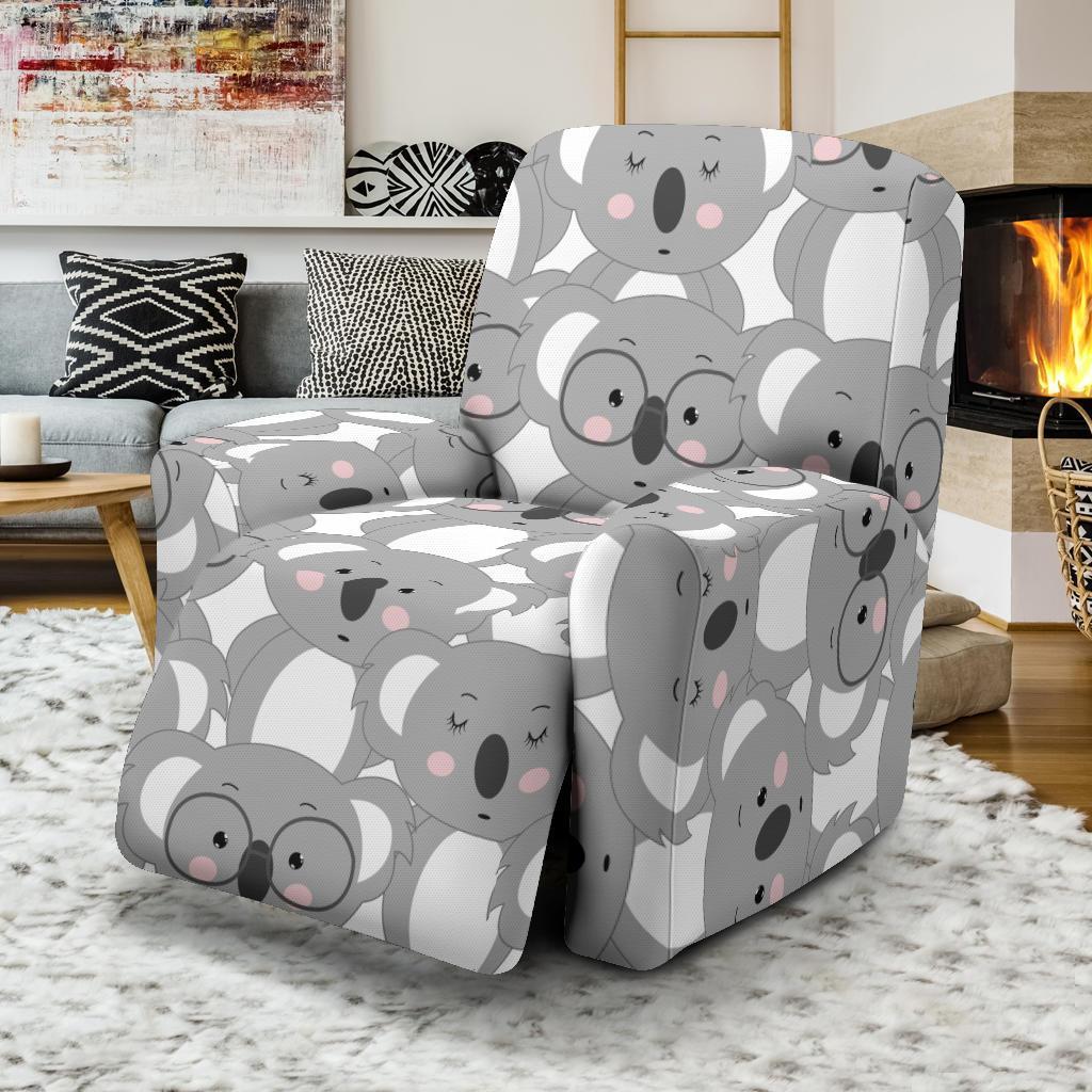 Pattern Print Koala Recliner Cover-grizzshop