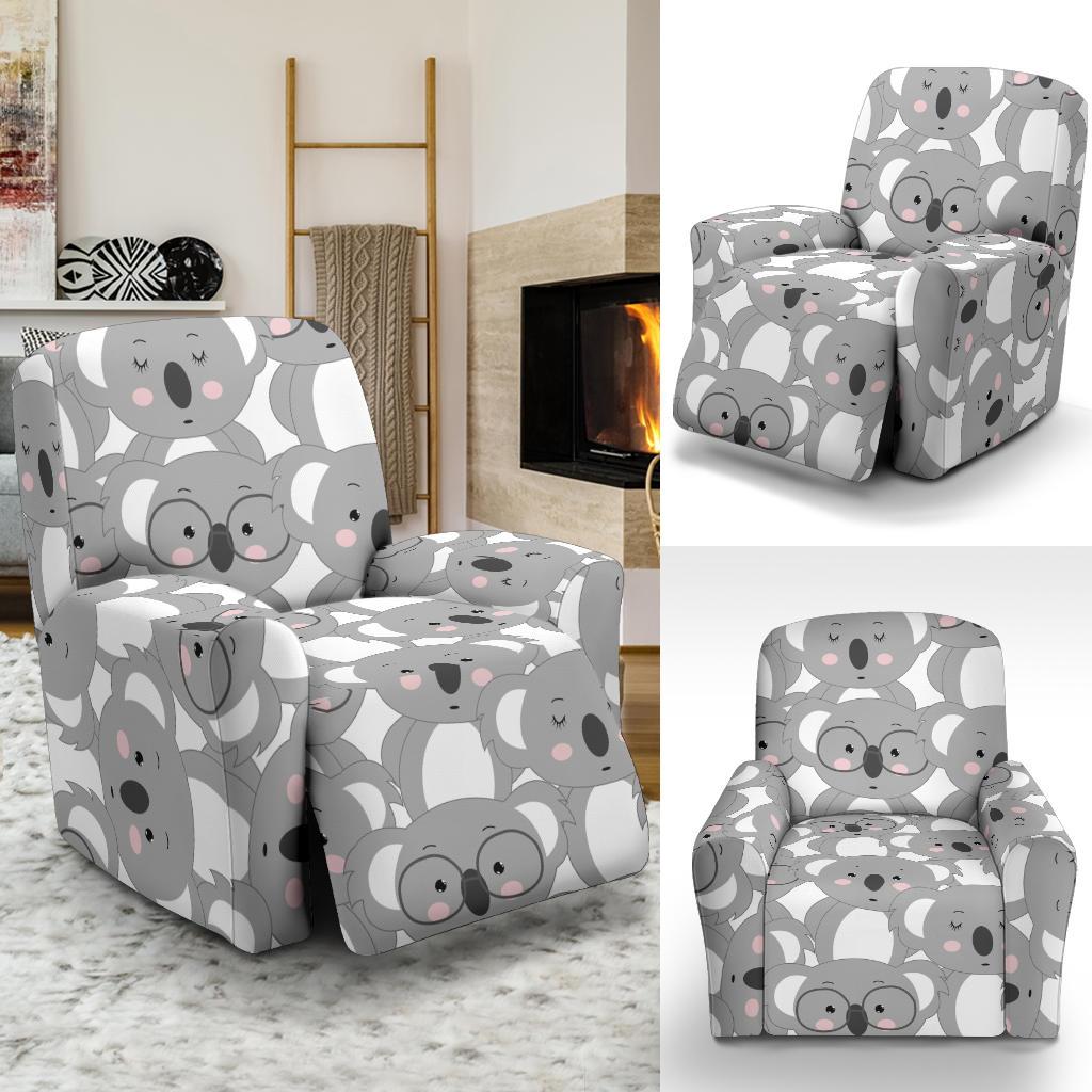 Pattern Print Koala Recliner Cover-grizzshop