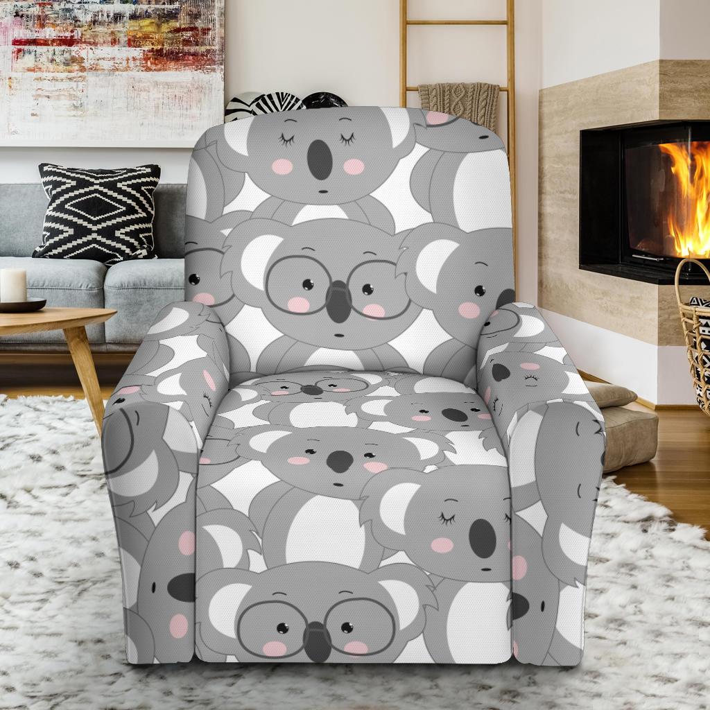 Pattern Print Koala Recliner Cover-grizzshop