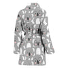 Pattern Print Koala Women Long Robe-grizzshop