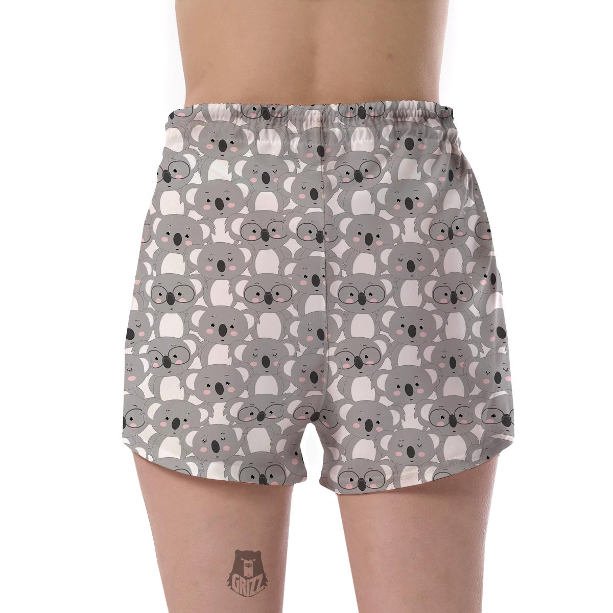 Pattern Print Koala Women's Shorts-grizzshop