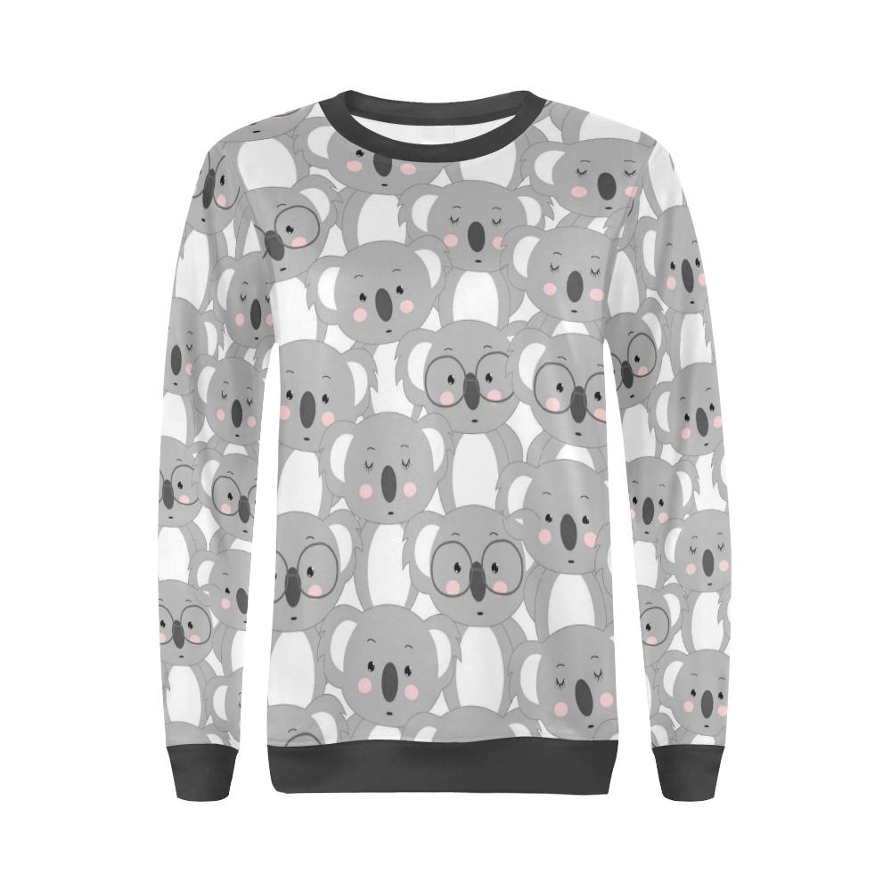 Pattern Print Koala Women's Sweatshirt-grizzshop