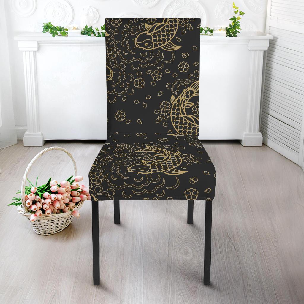 Pattern Print Koi Fish Chair Cover-grizzshop