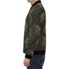 Pattern Print Koi Fish Men's Bomber Jacket-grizzshop