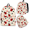 Pattern Print Ladybug Backpack-grizzshop