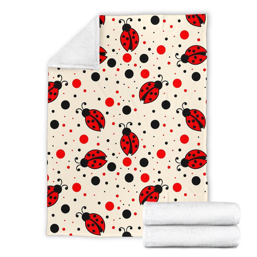 Pattern Print Ladybug Blanket-grizzshop