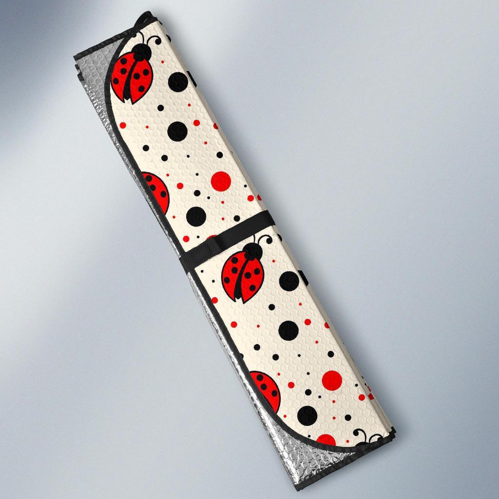 Pattern Print Ladybug Car Sun Shade-grizzshop