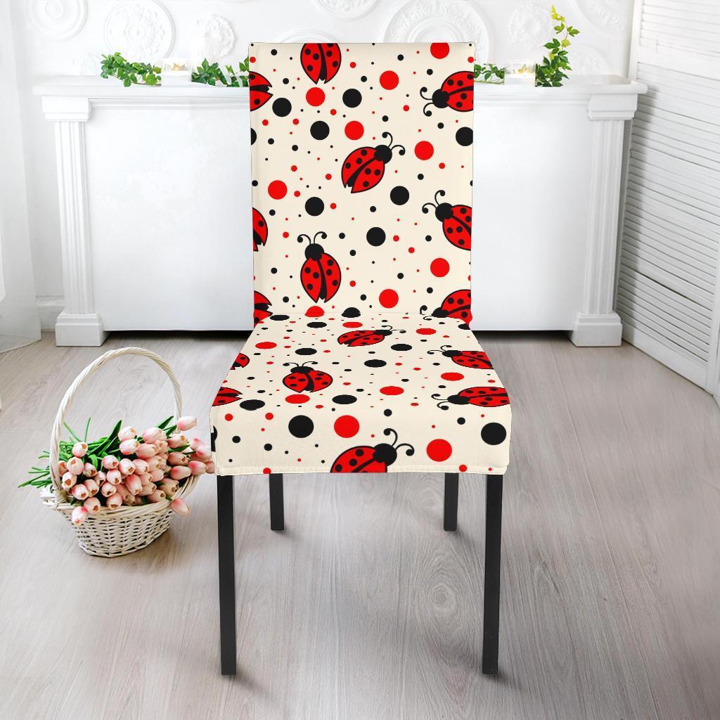 Pattern Print Ladybug Chair Cover-grizzshop