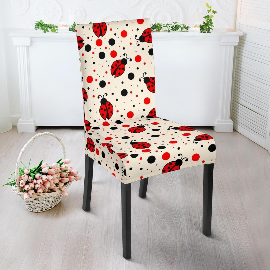 Pattern Print Ladybug Chair Cover-grizzshop