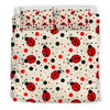 Pattern Print Ladybug Duvet Cover Bedding Set-grizzshop