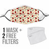 Pattern Print Ladybug Face Mask-grizzshop