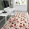 Pattern Print Ladybug Floor Mat-grizzshop