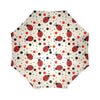 Pattern Print Ladybug Foldable Umbrella-grizzshop