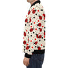 Pattern Print Ladybug Men's Bomber Jacket-grizzshop