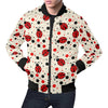 Pattern Print Ladybug Men's Bomber Jacket-grizzshop