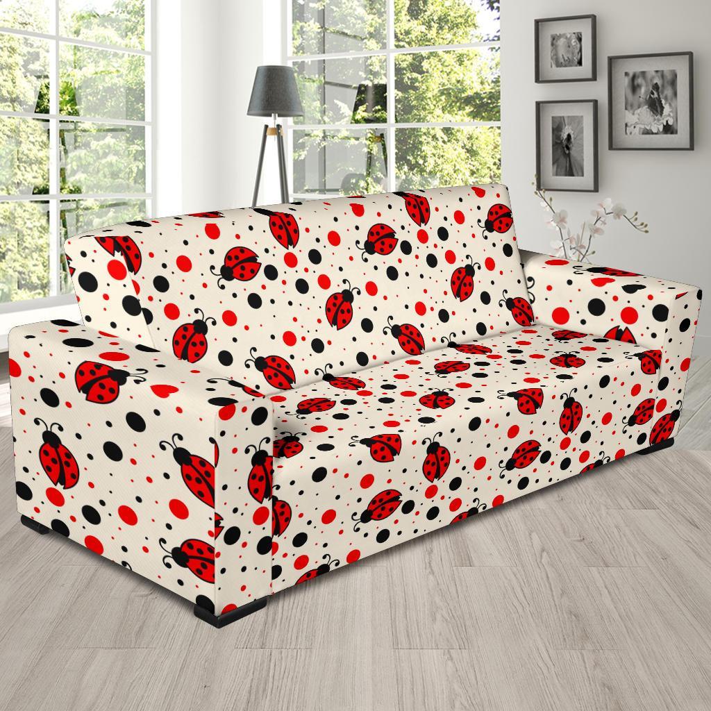 Pattern Print Ladybug Sofa Covers-grizzshop