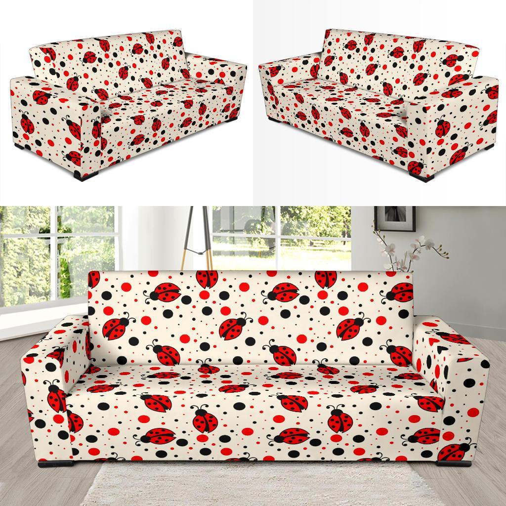 Pattern Print Ladybug Sofa Covers-grizzshop