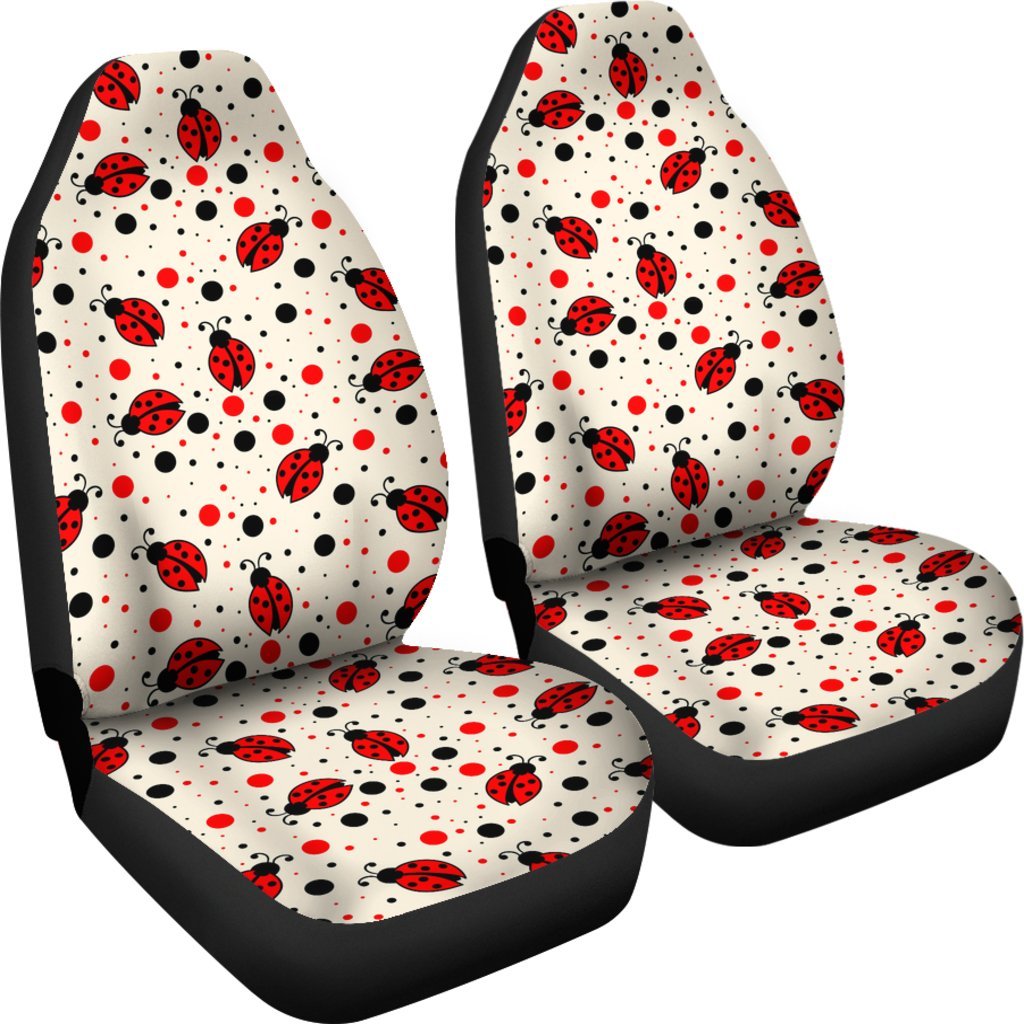 Pattern Print Ladybug Universal Fit Car Seat Cover-grizzshop