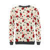 Pattern Print Ladybug Women's Sweatshirt-grizzshop