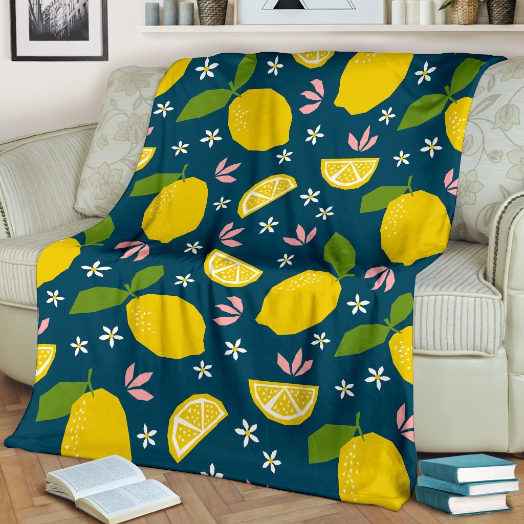 Pattern Print Lemon Blanket-grizzshop