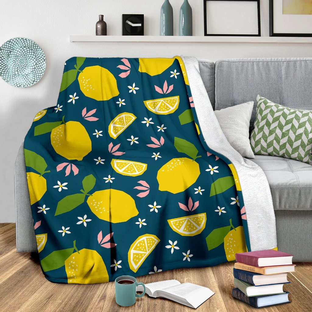 Pattern Print Lemon Blanket-grizzshop