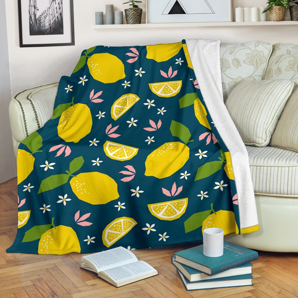 Pattern Print Lemon Blanket-grizzshop