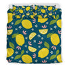 Pattern Print Lemon Duvet Cover Bedding Set-grizzshop