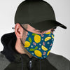 Pattern Print Lemon Face Mask-grizzshop