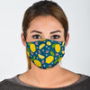 Pattern Print Lemon Face Mask-grizzshop