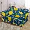 Pattern Print Lemon Loveseat Cover-grizzshop