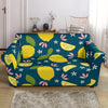 Pattern Print Lemon Loveseat Cover-grizzshop