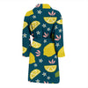 Pattern Print Lemon Men Long Robe-grizzshop