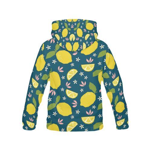 Pattern Print Lemon Men Pullover Hoodie-grizzshop