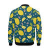 Pattern Print Lemon Men's Bomber Jacket-grizzshop