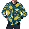 Pattern Print Lemon Men's Bomber Jacket-grizzshop