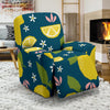 Pattern Print Lemon Recliner Cover-grizzshop