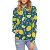 Load image into Gallery viewer, Pattern Print Lemon Women Pullover Hoodie-grizzshop