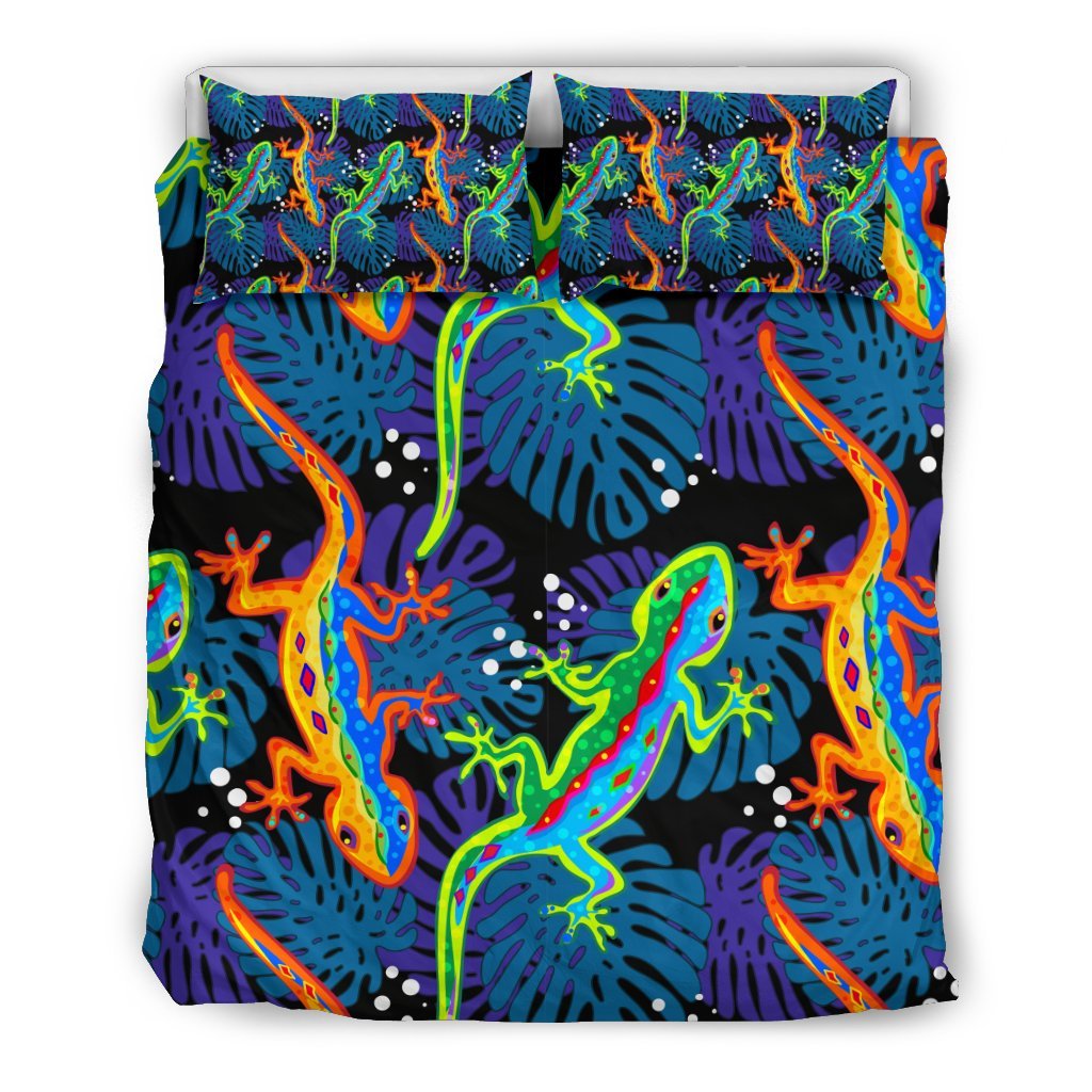 Pattern Print Lizard Duvet Cover Bedding Set-grizzshop
