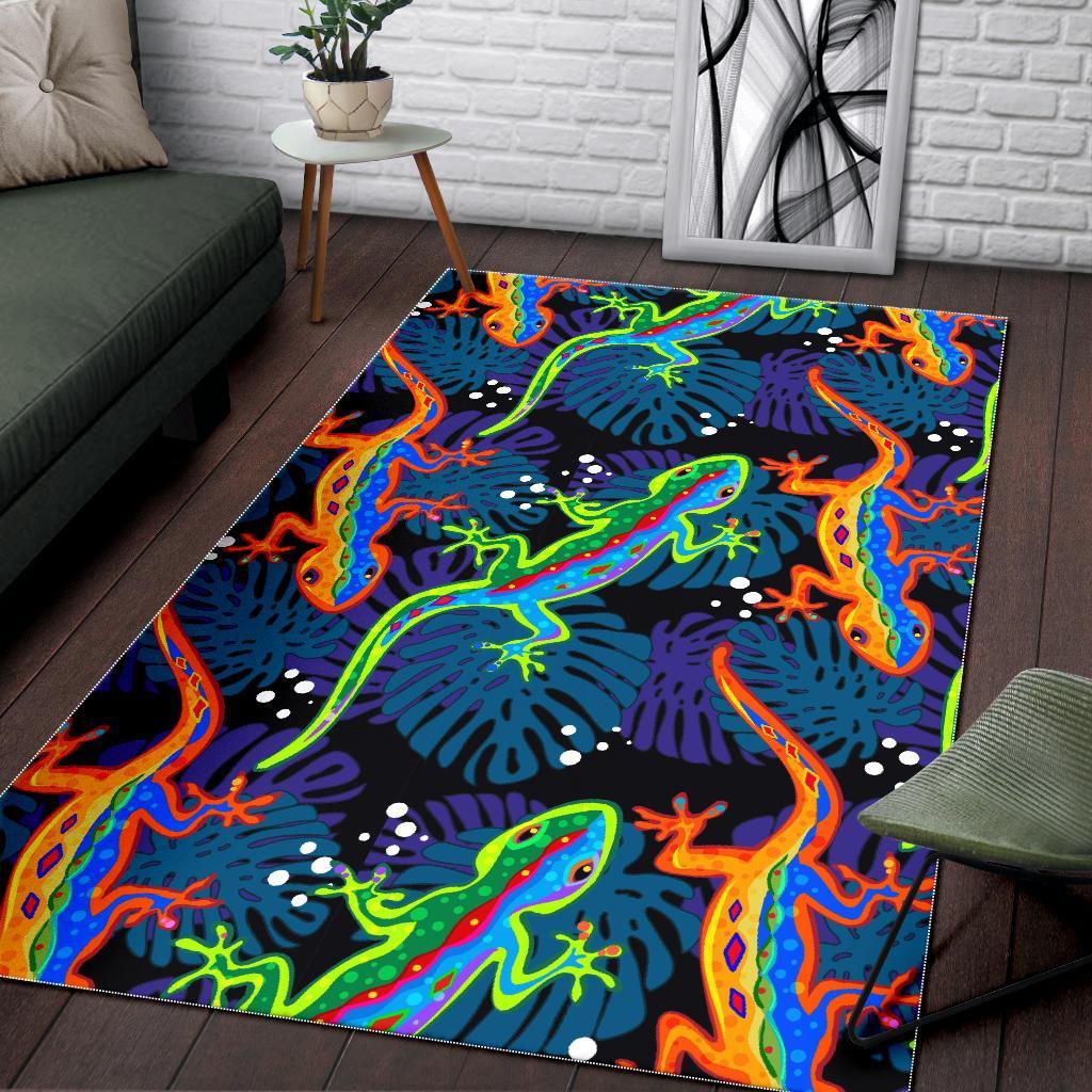 Pattern Print Lizard Floor Mat-grizzshop