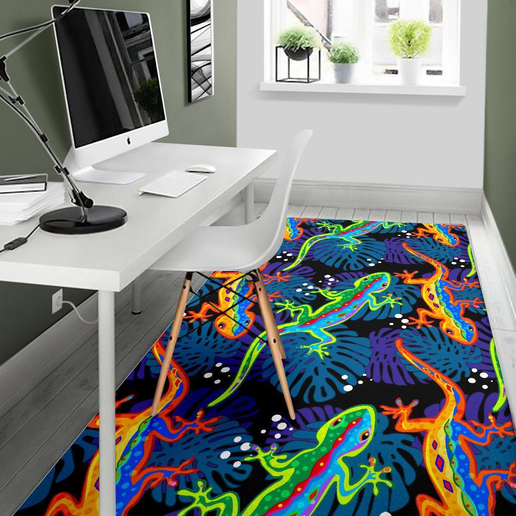 Pattern Print Lizard Floor Mat-grizzshop