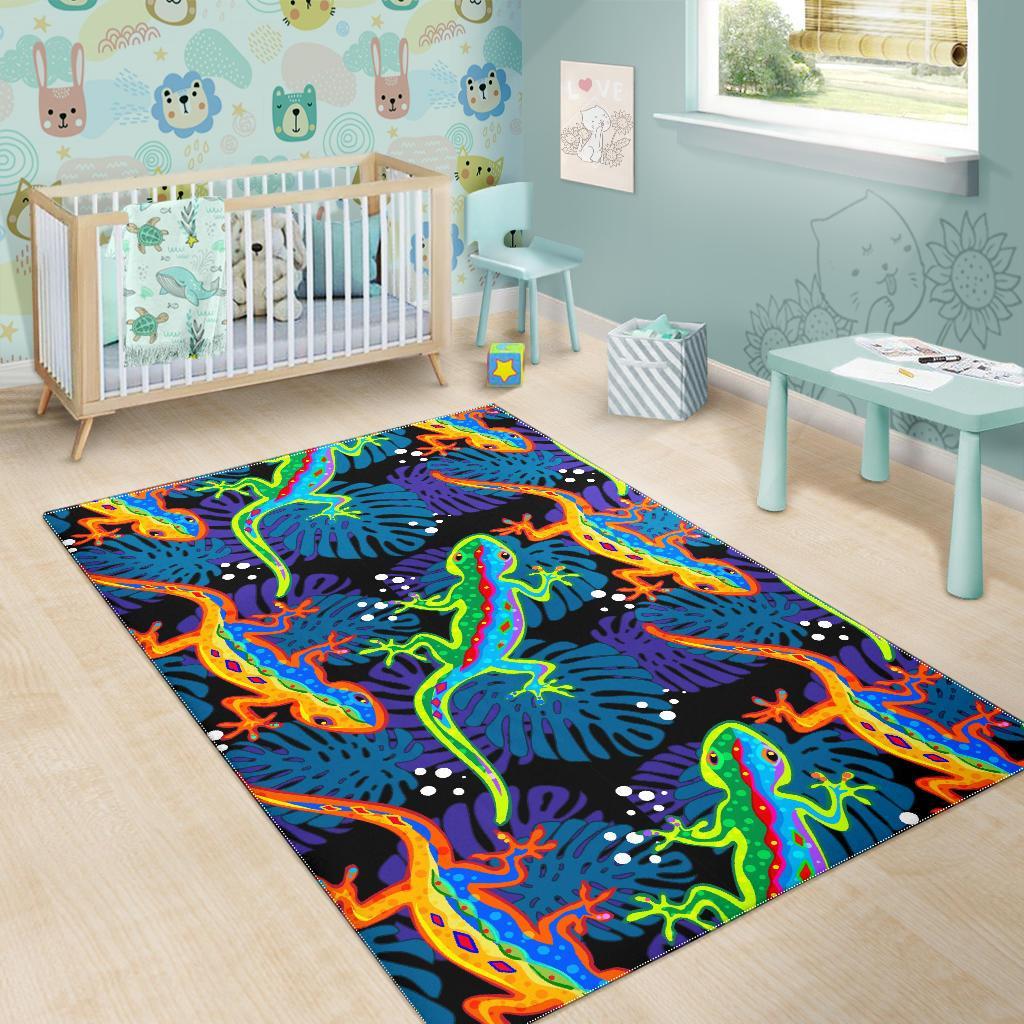 Pattern Print Lizard Floor Mat-grizzshop