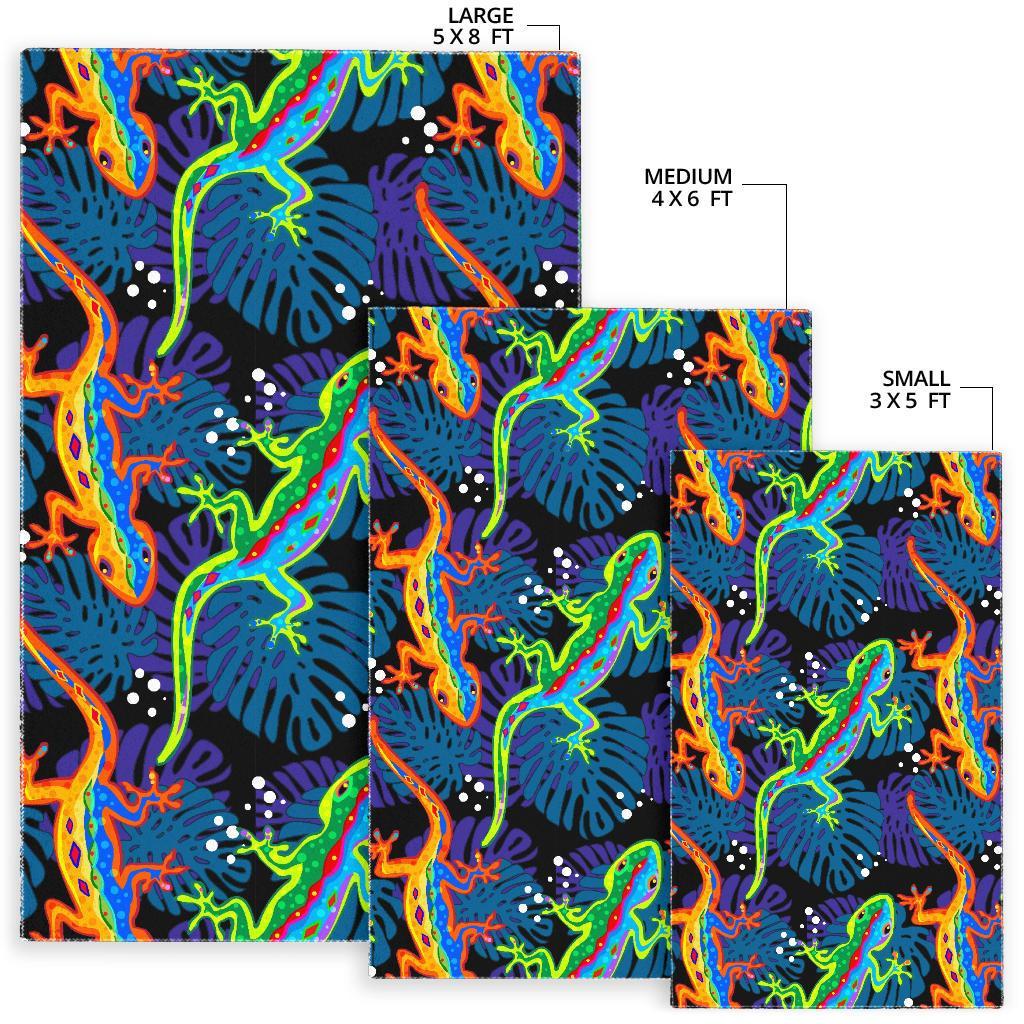 Pattern Print Lizard Floor Mat-grizzshop