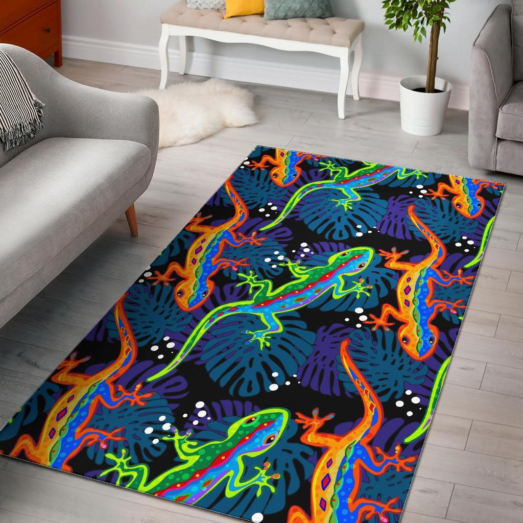 Pattern Print Lizard Floor Mat-grizzshop