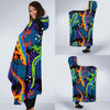 Pattern Print Lizard Hooded Blanket-grizzshop