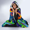 Pattern Print Lizard Hooded Blanket-grizzshop